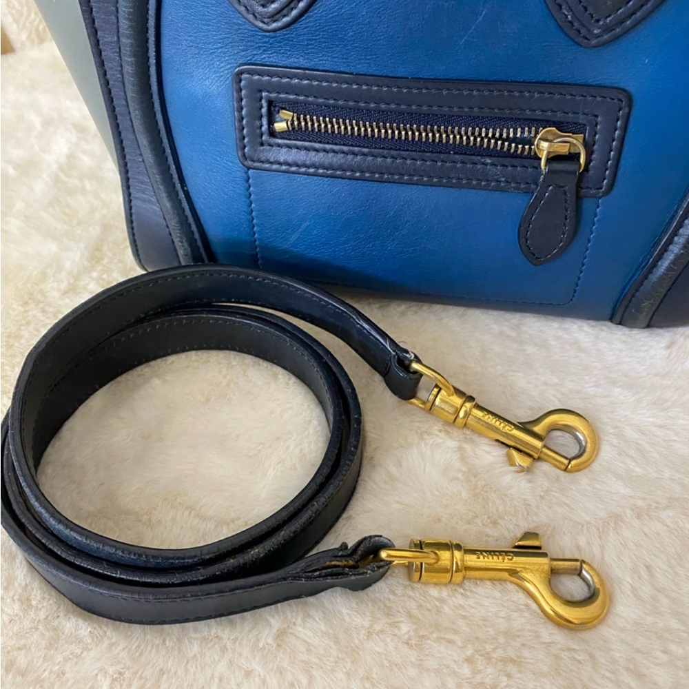Celine Nano Tri-color Calfskin Leather Luggage - Picture 5 of 12